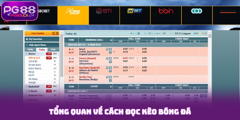 Tổng quan về cách đọc kèo bóng đá